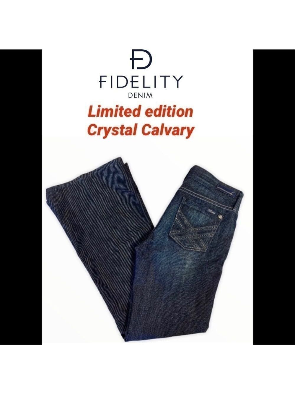 Fidelity Limited edition crystal Calvary jeans